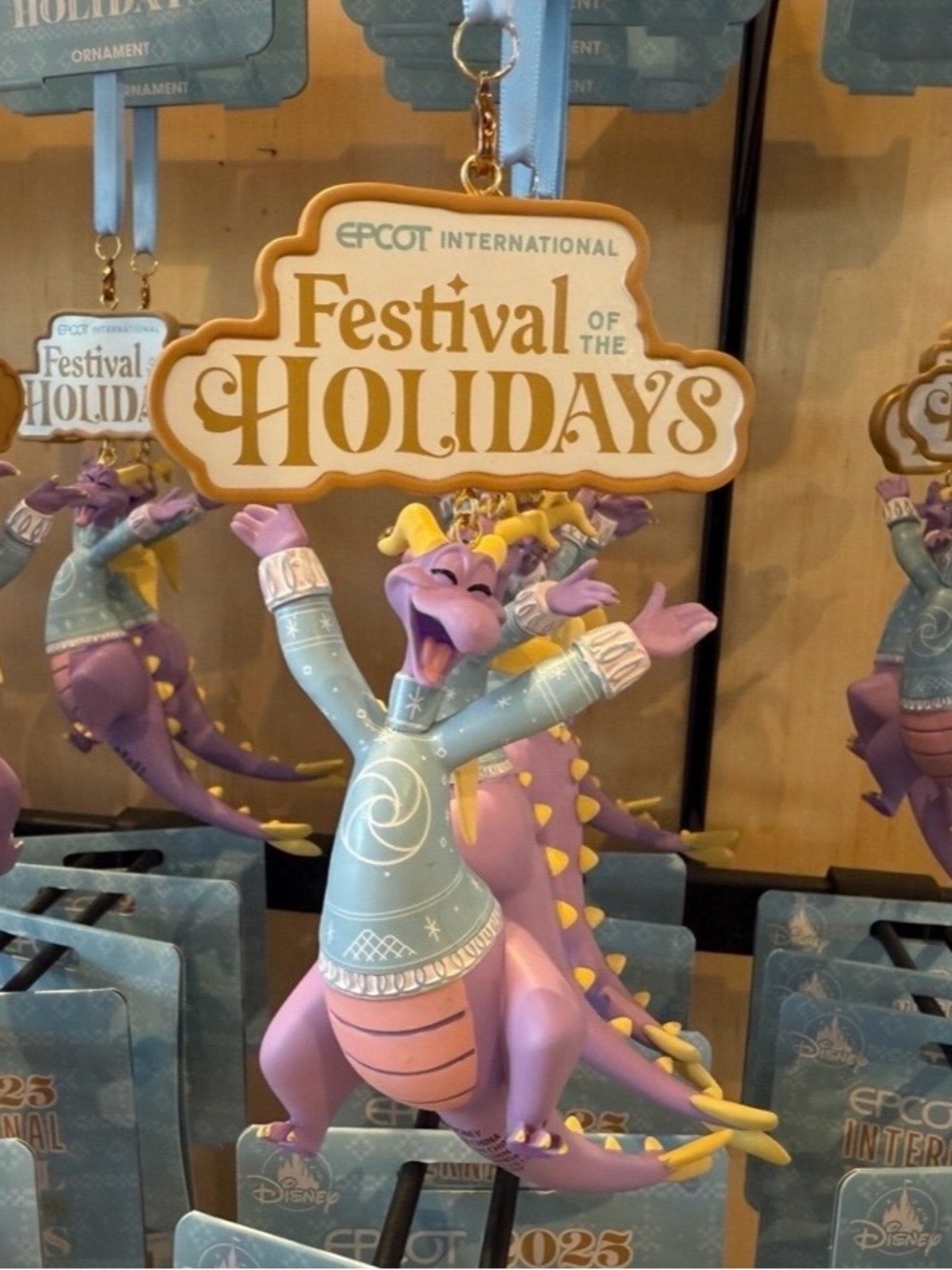 WDW Festival of the Holidays Figment Christmas Ornament
